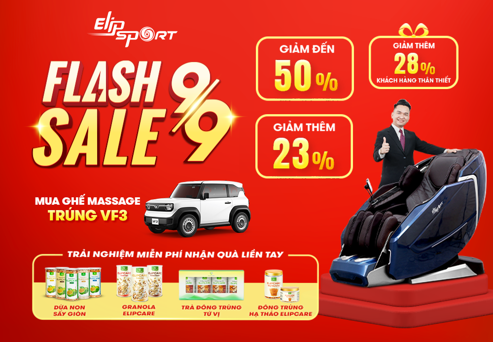 FLASH SALE 9/9 - ELIPSPORT GIẢM ĐẾN 50%, GIẢM THÊM 28% - ảnh 1