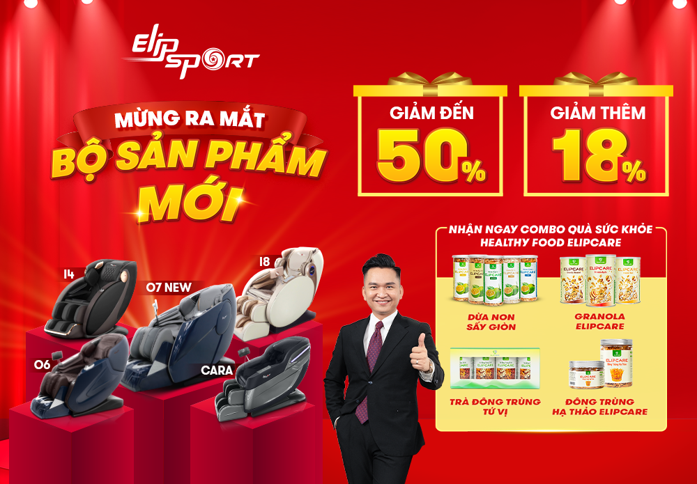 MỪNG RA MẮT BỘ SẢN PHẨM MỚI - ELIPSPORT GIẢM ĐẾN 50%, GIẢM THÊM 18% - ảnh 1