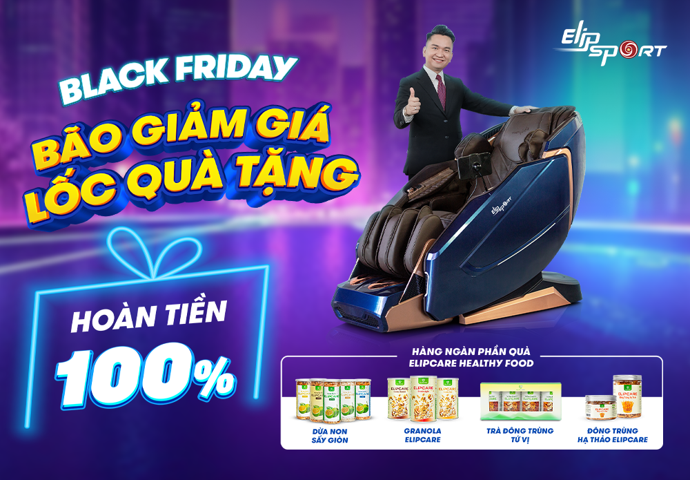 BLACK FRIDAY: BÃO GIẢM GIÁ, LỐC QUÀ TẶNG, HOÀN TIỀN 100% - ảnh 1