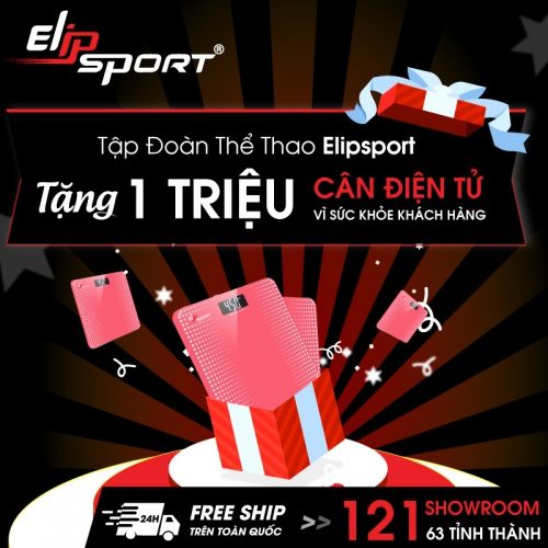 Tập đoàn thể thao Elipsport tặng 1 triệu cân điện tử bảo vệ sức khỏe khách hàng