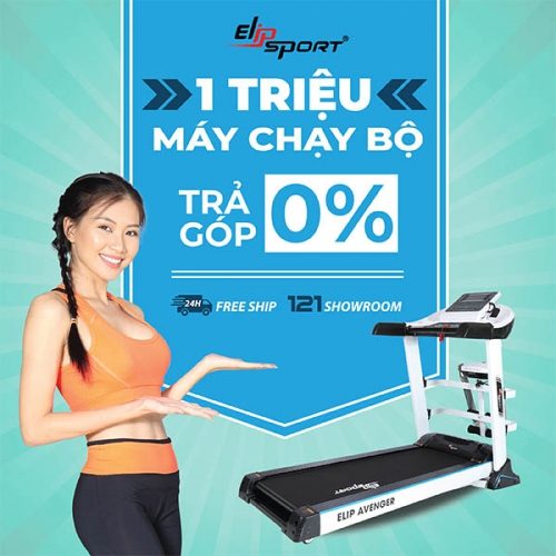 Elipsport cung cấp 1 triệu máy chạy bộ trả góp 0%, giao hàng miễn phí tại 121 showroom