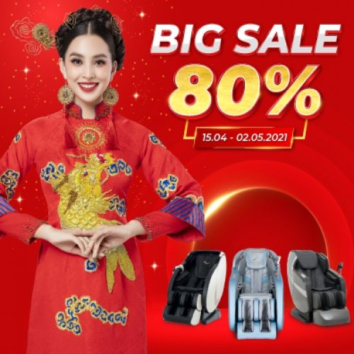 Mua ghế massage ELIP sale up to 80%, duy nhất dịp lễ 30.4