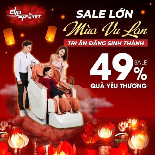 Sale lớn mùa Vu Lan, giảm đến 49% tất cả sản phẩm Elipsport