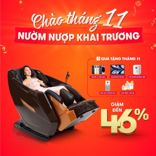 CHÀO THÁNG 11 - NƯỜM NƯỢP KHAI TRƯƠNG GIẢM ĐẾN 46%