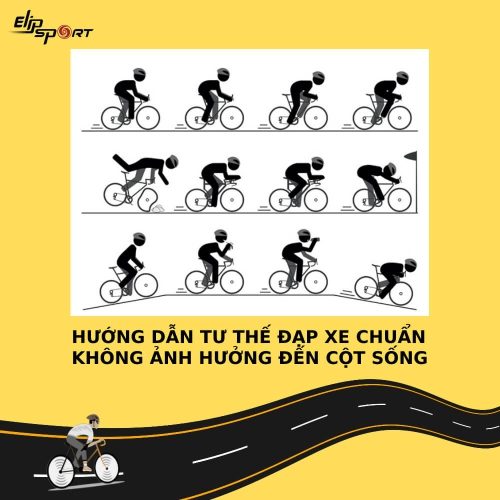 Hướng dẫn tư thế đạp xe chuẩn không bị ảnh hưởng cột sống