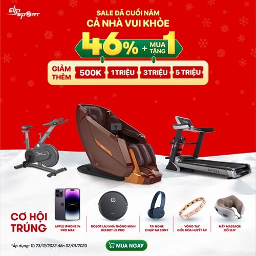 SALE ĐÃ CUỐI NĂM - CẢ NHÀ VUI KHỎE CÙNG ELIPSPORT