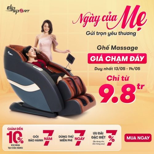 Mua ghế massage làm quà tặng mẹ nhân ngày của mẹ