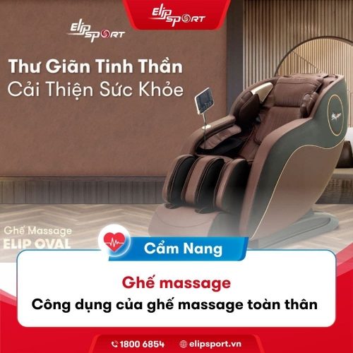 Công dụng của ghế massage toàn thân với sức khoẻ