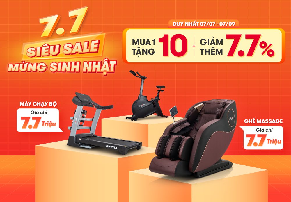 SIÊU SALE 7.7 - MUA 1 TẶNG 10, GIẢM THÊM 7,7%