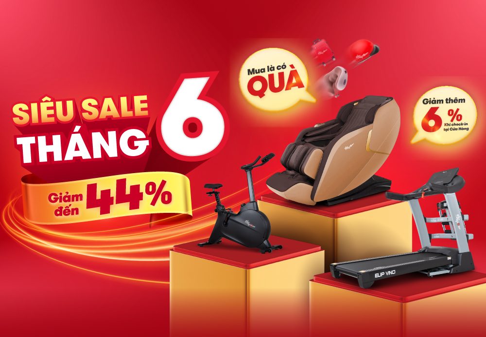 SIÊU SALE THÁNG 6 - MUA LÀ CÓ QUÀ TẠI ELIPSPORT