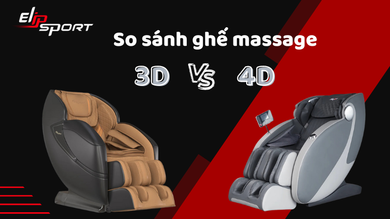 So sánh ghế massage 3D và 4D: Loại nào dùng tốt hơn?