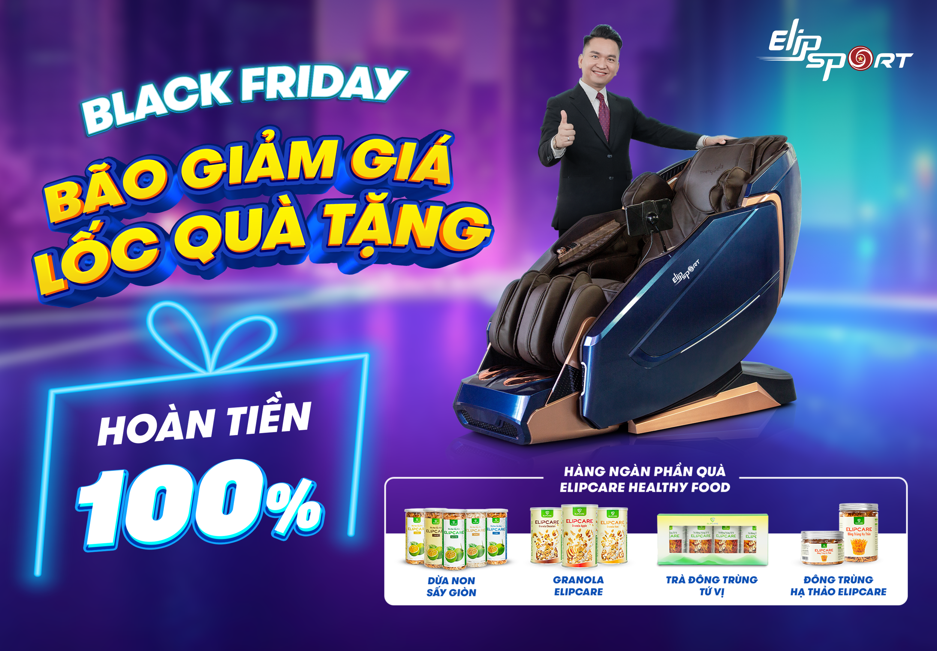 BLACK FRIDAY: BÃO GIẢM GIÁ, LỐC QUÀ TẶNG, HOÀN TIỀN 100%