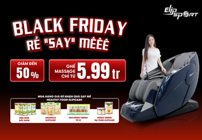 Hình ảnh mô tả BLACK FRIDAY - RẺ “SAY” MÊ: GIẢM ĐẾN 50%, GHẾ MASSAGE GIÁ CHỈ TỪ 5TR99