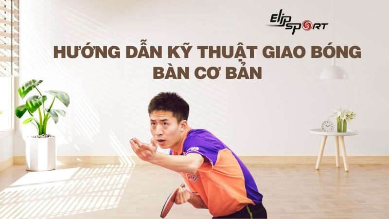 Hướng dẫn kỹ thuật giao bóng bàn cơ bản, đúng cách dành cho người mới