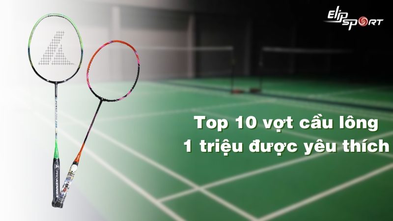 Top 10 vợt cầu lông 1 triệu được yêu thích nhất hiện nay