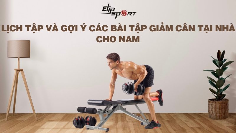 Lịch tập chi tiết và gợi ý các bài tập giảm cân tại nhà cho nam