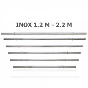 Đòn tạ inox Elip phi 27 dài 1.2m tới 2.2m