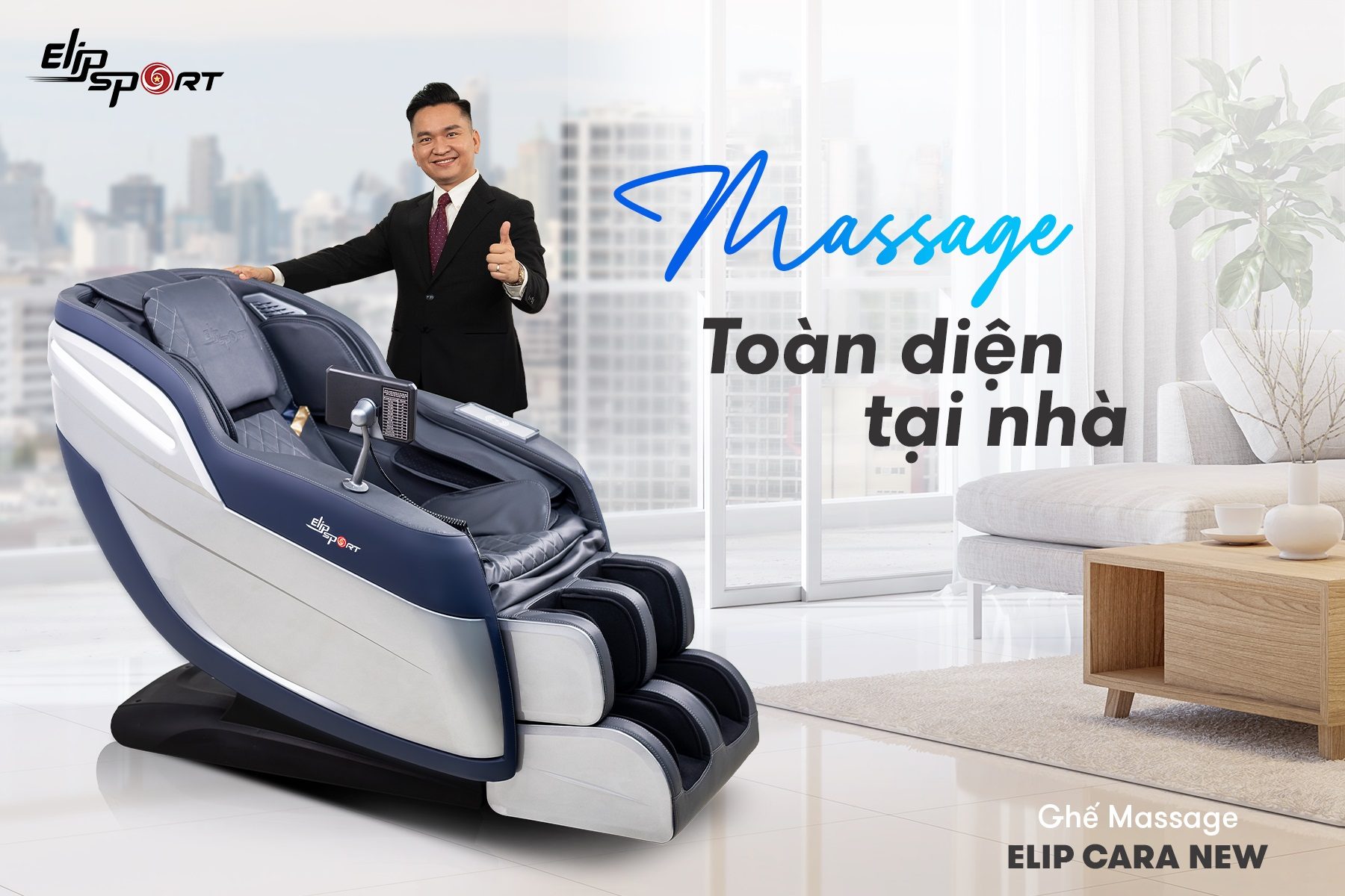 ghế massage elip cara new