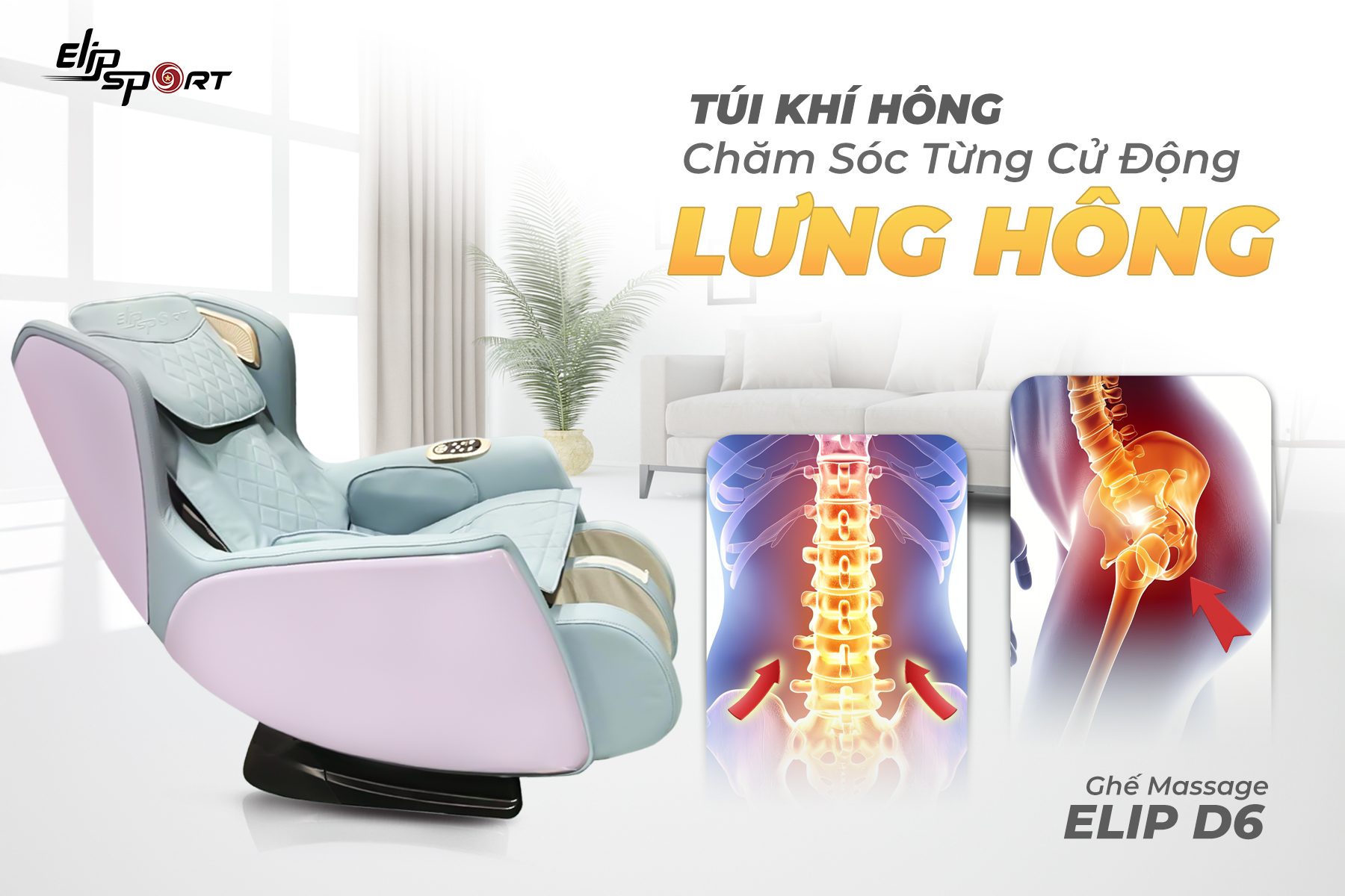 ghế massage elip d6