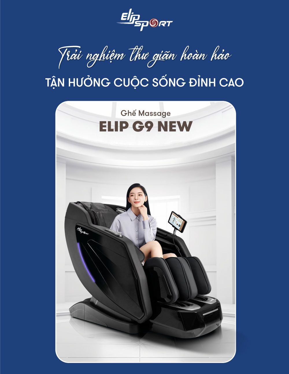 ghế massage elip g9 new