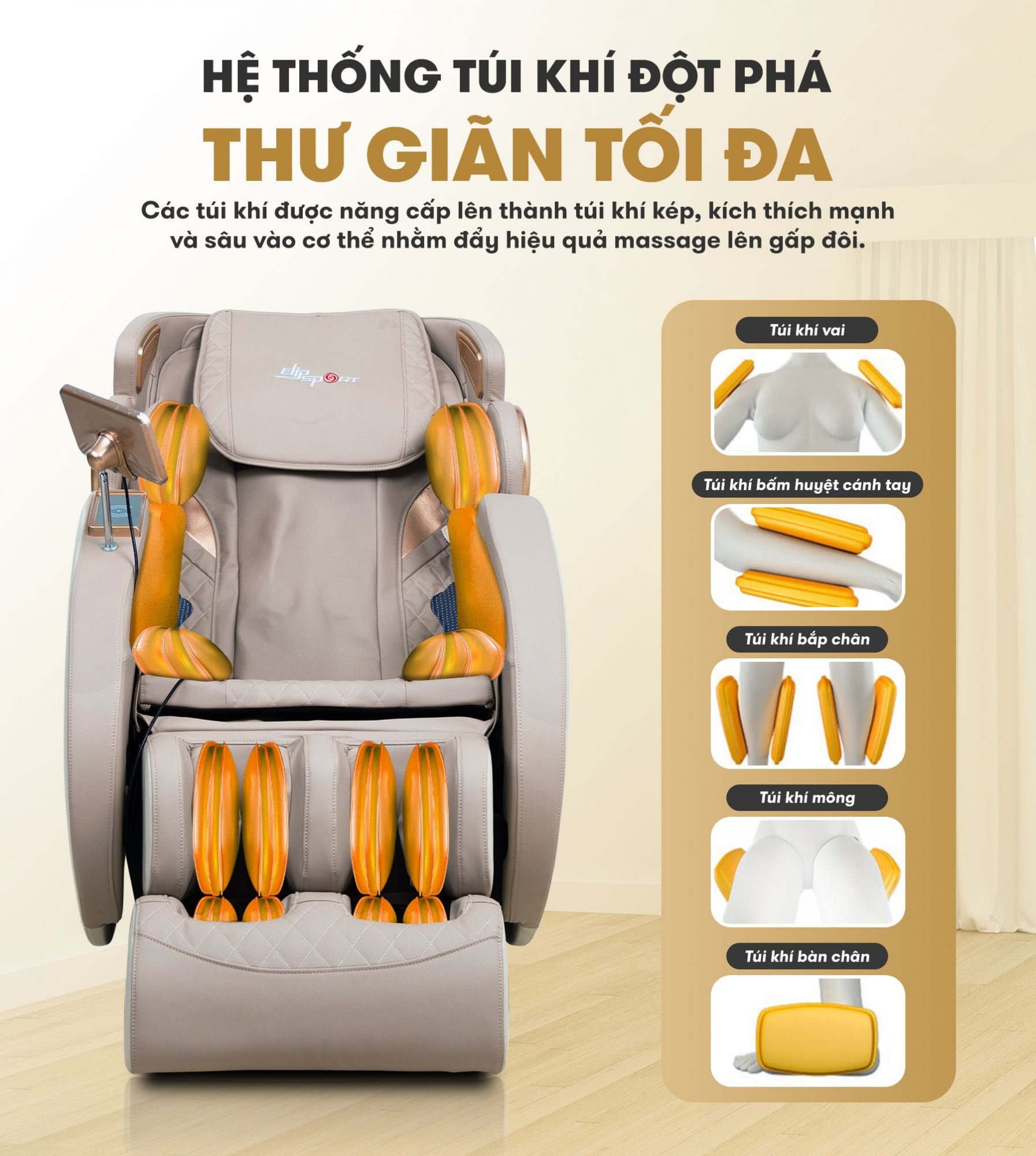 ghế massage elip i8