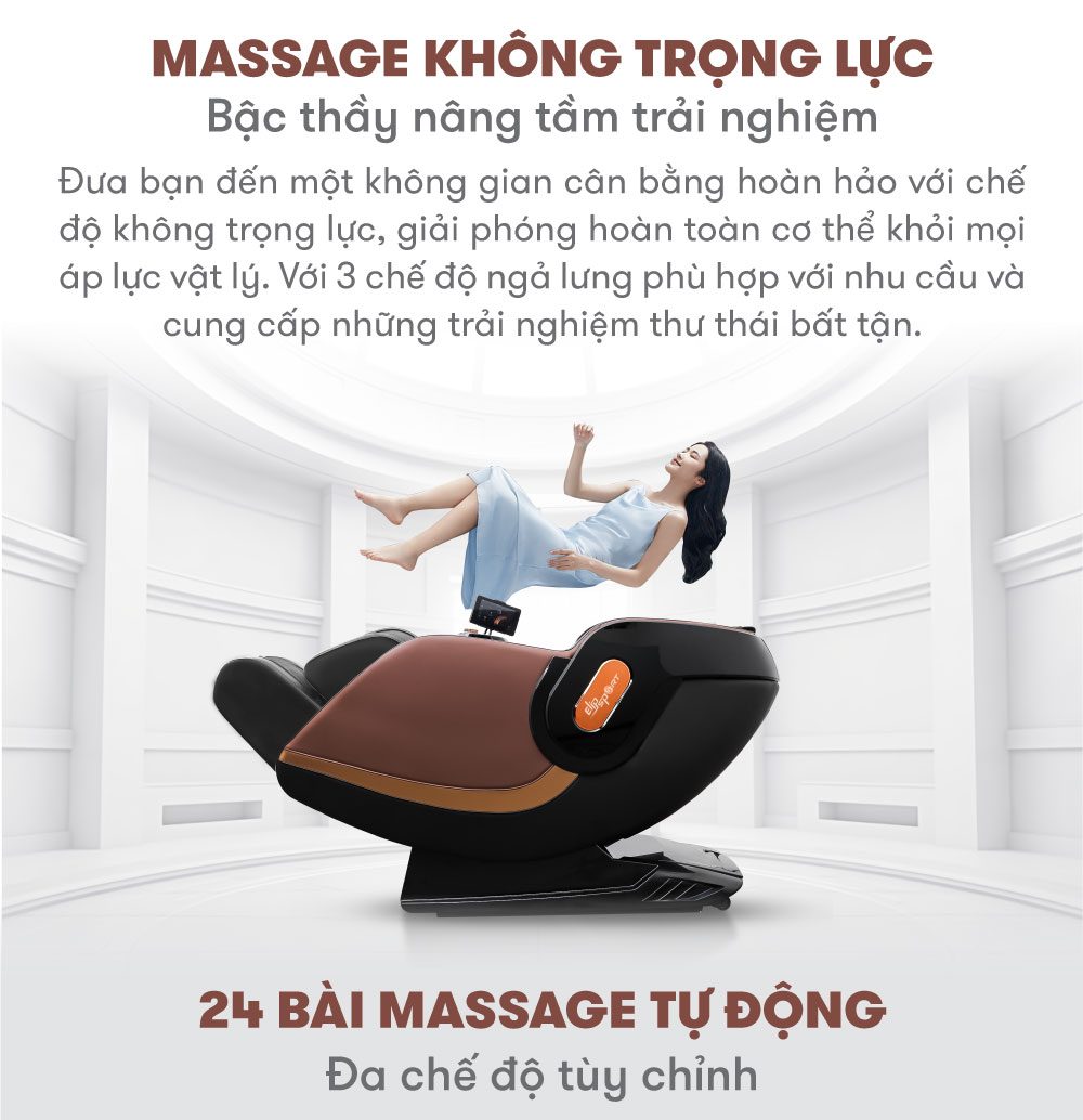 Ghế Massage ELIP Napoleon - Brown