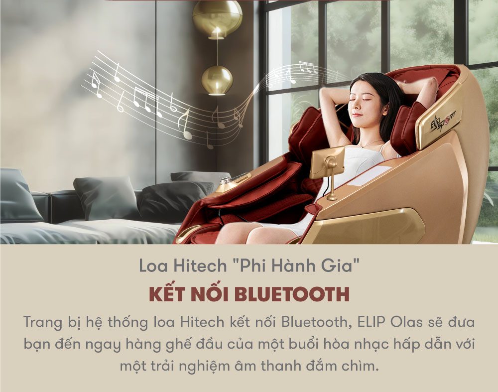 ghế massage elip olas plus cảm ứng