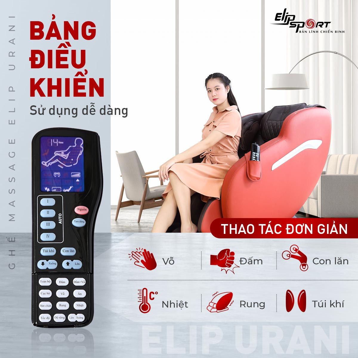 Ghế massage ELIP Urani