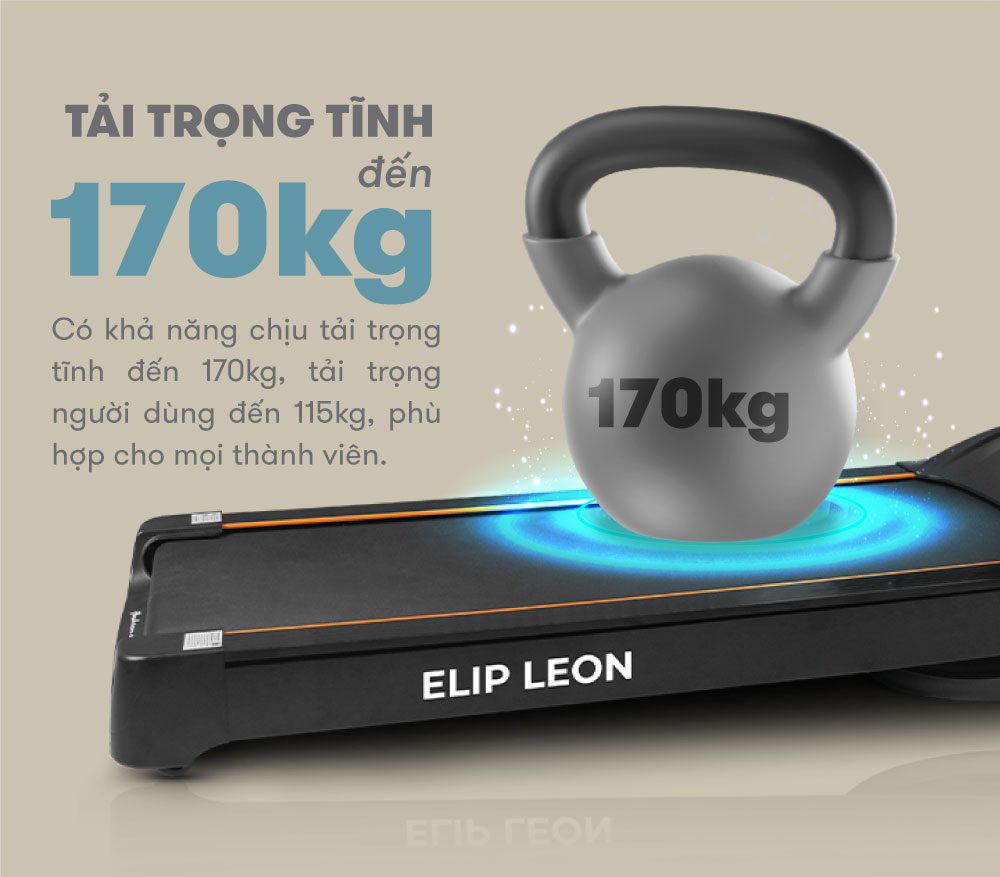 máy chạy bộ elip leon