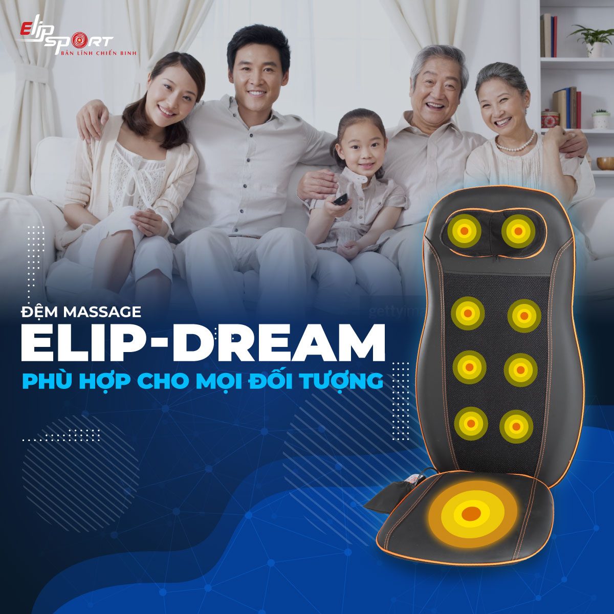 Đệm Massage ELIP - Dream Đa Năng