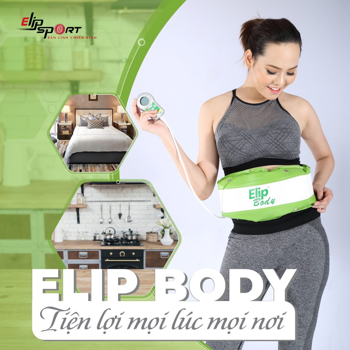 Đai massage bụng Elip Body-BH-6T