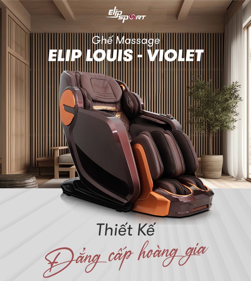 Ghế massage ELIP Louis Violet