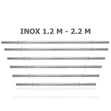 Ảnh sản phẩm Đòn tạ inox Elip phi 27 dài 1.2m tới 2.2m